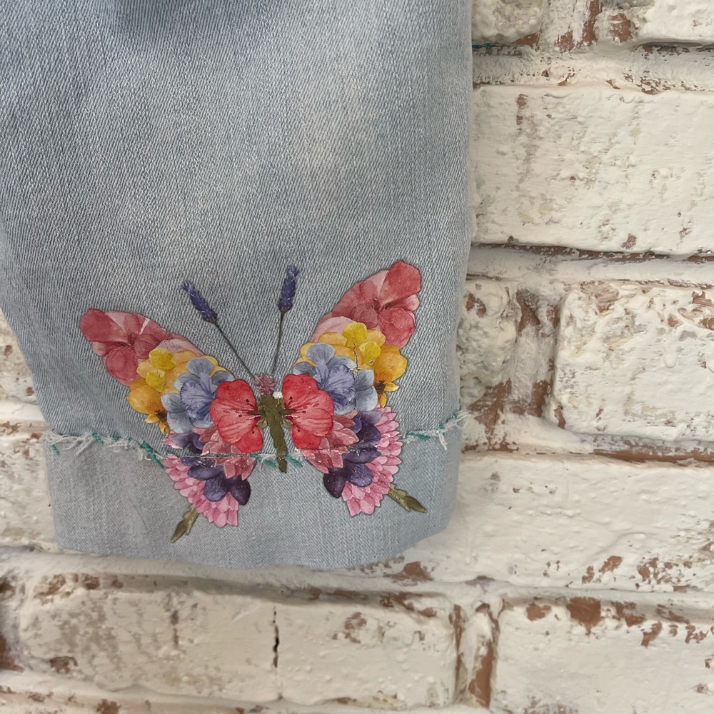 PAPAYA Embroidered Light Blue Jeans - Picture 11 of 15